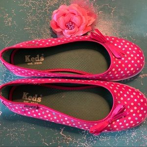 Keds Pink With Tiny Lemons & Limes Slip-on Flats